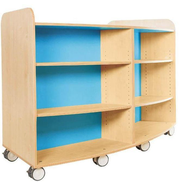 Kubbyclass Curved Library Bookcase 1000mm - Educational Equipment Supplies
