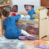 Playscapes Low Mirror Play Unit with Mirror Surround (Baskets) - Educational Equipment Supplies