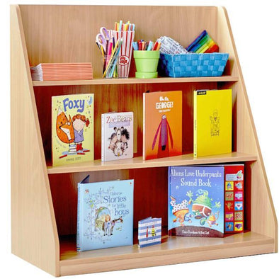 Library Unit With 3 Tiered Fixed Shelves - Educational Equipment Supplies