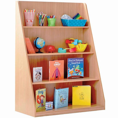 Library Unit With 4 Fixed Straight Shelves - Educational Equipment Supplies