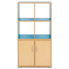 2 Bay Low Level Cupboard + 4 Cube Room Divider - Educational Equipment Supplies