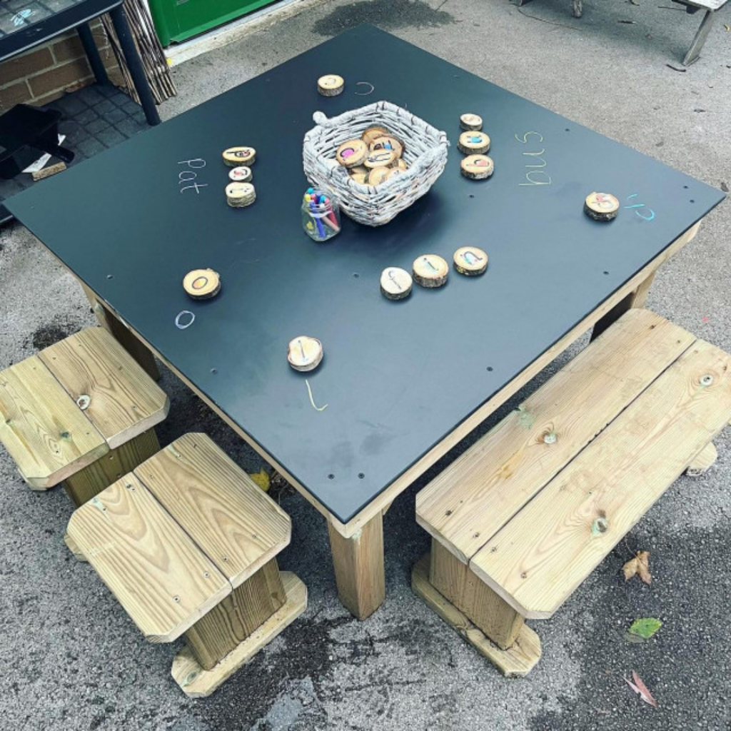 Mark Making Chalk Board Table + Seating | Educational Equipment Supplies