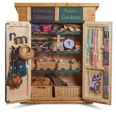 Wooden Shed - Maths & English Combi Shed - Educational Equipment Supplies