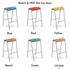 MDF Colour Stained Flat Top Stool - Educational Equipment Supplies