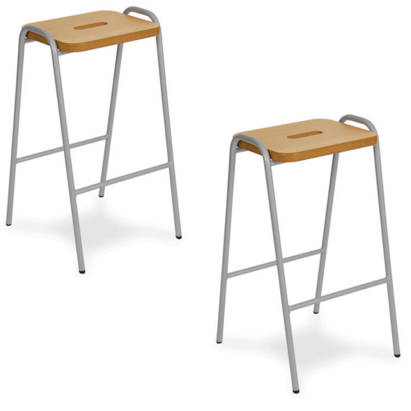 MDF Lacquered Flat Top Stool - Educational Equipment Supplies