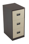 Metal Filing Cabinets - 3 Drawers - Coffee/Cream - Educational Equipment Supplies