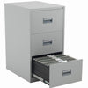 Metal Filing Cabinets - 3 Drawers - Grey - Educational Equipment Supplies