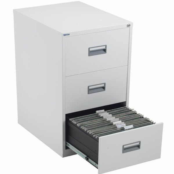 Metal Filing Cabinets - 3 Drawers - White