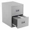 Metal Filing Cabinets - 2 Drawers - Grey - Educational Equipment Supplies