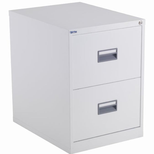 Metal Filing Cabinets - 2 Drawers - White