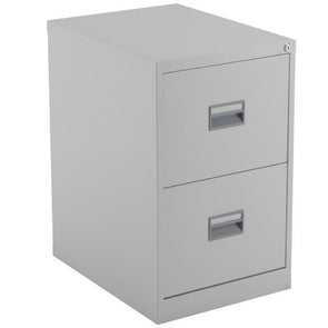 Metal Filing Cabinets - 2 Drawers - Grey - Educational Equipment Supplies