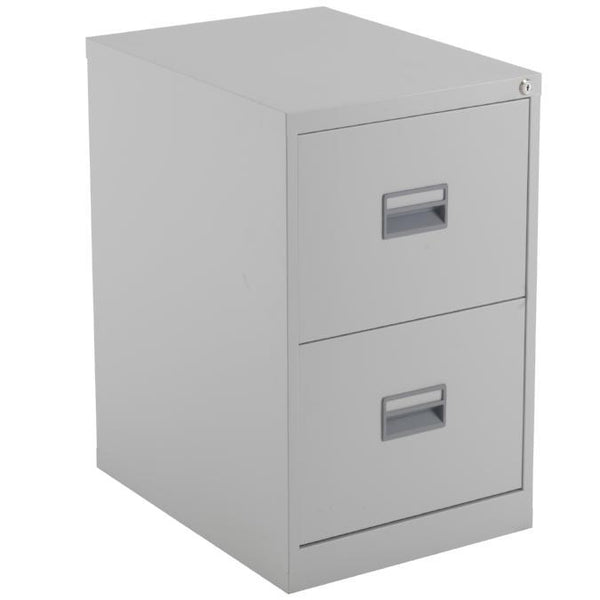 Metal Filing Cabinets - 2 Drawers - Grey