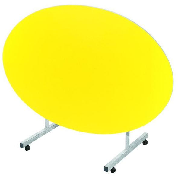 Tilt Top Dining Tables - Oval 1610 x 900mm - Educational Equipment Supplies