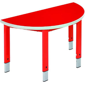Start Right Semi Circular - Height Adjustable Tables - With Matching Colour Top & Frames - Educational Equipment Supplies