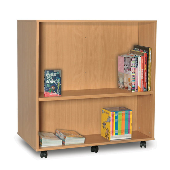 MF Mobile Double Sided Bookcase - W1000 x D574 x H900mm MF Double Sided Bookcase Mobile - W1000 x D574 x H900mm | ee-supplies.co.uk