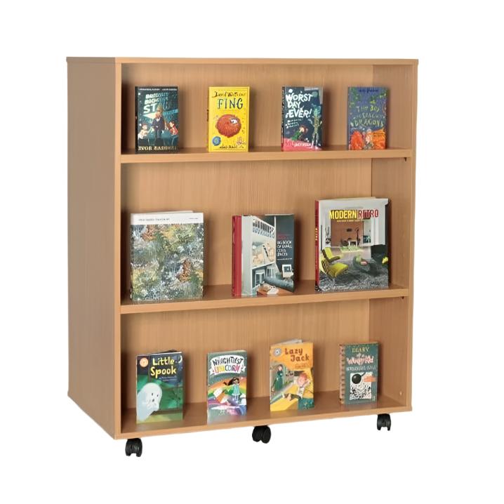 MF Mobile Double Sided Bookcase - W1000 x D574 x H1200mm | ee-supplies ...