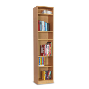 MF Narrow Sided Bookcase Range  - W400 x D300 x H1800mm MF Narrow Sided Bookcase Range  - W400 x D300 x H1800mm | ee-supplies.co.uk