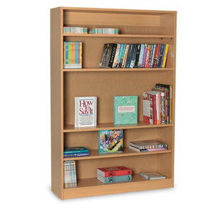 MF Single Sided Bookcase - W1000 x D300 x H1500mm MF Single Sided Bookcase - W1000 x D300 x H1500mm | ee-supplies.co.uk