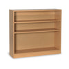 MF Single Sided Bookcase - W1000 x D300 x H900mm MF Wooden Library Corner Library Unit | ee-supplies.co.uk