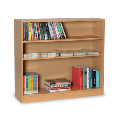 MF Single Sided Bookcase - W1000 x D300 x H900mm MF Wooden Library Corner Library Unit | ee-supplies.co.uk