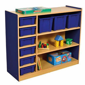 Milan 3 Level Multi Storage Unit - Blue - Educational Equipment Supplies