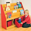 Milan Tiered Bookcase Red – 3 Large Trays - Educational Equipment Supplies