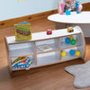 TW Nursery Mini 2 Shelf Unit + Dividers - Grey - Educational Equipment Supplies