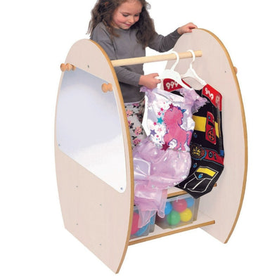 TW Nursery Mini Children's Dressing Up Unit With Mirror - Grey Mini Dressing Up Trolley With Mirror| nursery furniture | www.ee-supplies.co.uk