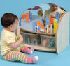 TW Nursery Mini Mirror Shelf + 2 Trays - Maple - Educational Equipment Supplies