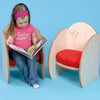 TW Nursery Mini Children's Nursery Chairs x 2 + Cushions - Maple - Educational Equipment Supplies