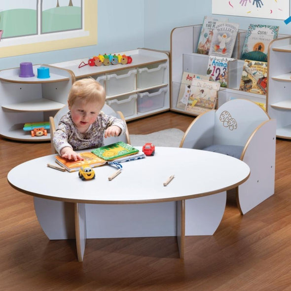Mini Nursery Tables & Chair - Grey - Educational Equipment Supplies