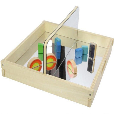 Wooden Mirror Block Tray - Educational Equipment Supplies
