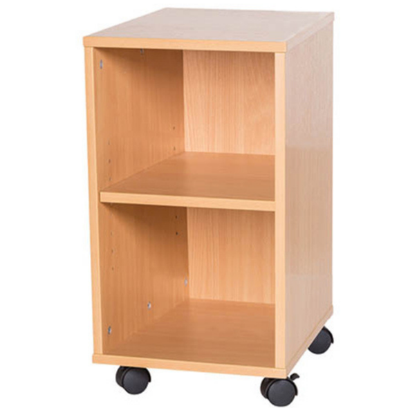 Mobile / Static Shelving - Open Shelf Single Bay Storage Unit - H533mm - Educational Equipment Supplies