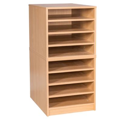 Mobile & Static 8 Fixed Shelves A2 Paper Storage - Educational Equipment Supplies