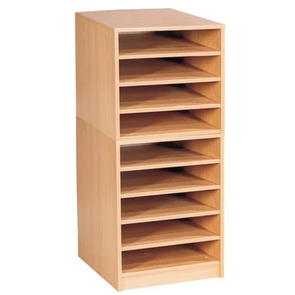 Mobile & Static 9 Fixed Shelves A2 Paper Storage - Educational Equipment Supplies