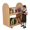Library Mobile Wooden Library Cabinet - Educational Equipment Supplies
