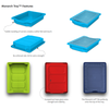 Monarch Plastic Storage Tray - Triple W312 x D425 x H305mm Monarch Plastic Storage Tray - Triple W312 x D425 x H305mm  | Cloakroom Trolley | www.ee-supplies.co.uk