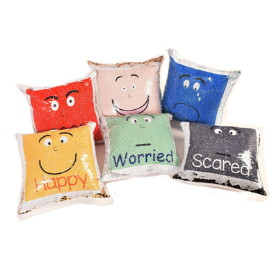 Hide And Reveal Emotions Cushions Monster Emotions Cushions | Cushion | www.ee-supplies.co.uk