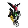 Familidoo 3 Seater Pushchair & Rain Cover - Lightweight Folding Multi Seat Stroller - Educational Equipment Supplies