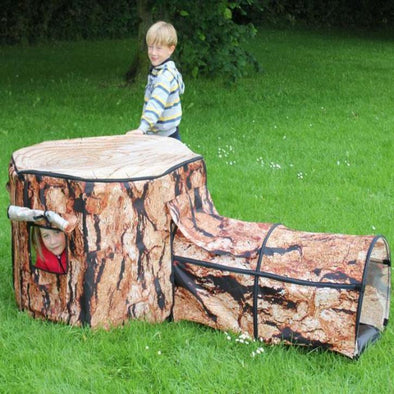 Natural Tree House And Tunnel - Educational Equipment Supplies