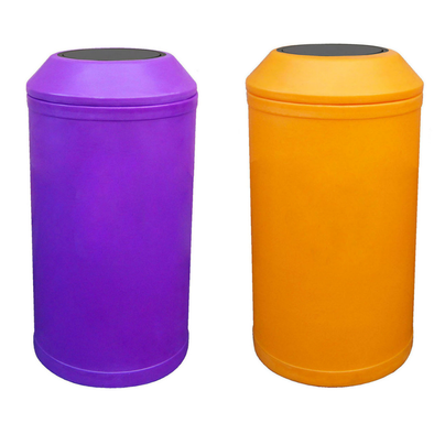 Micro Outdoor Litter Bins - Black Flip Top - Educational Equipment Supplies