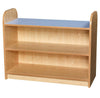 KubbyClass 2 Tier Shelf Unit - Closed Back + Trays - Educational Equipment Supplies
