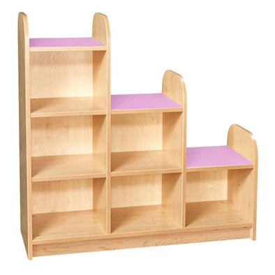 KubbyClass 3 Tier Stepped Storage Cube - Left Hand - Educational Equipment Supplies
