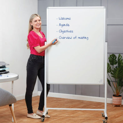 Mobile Writing Board - Portrait Non-Magnetic Mobile Writing Board |  Easels | www.ee-supplies.co.uk
