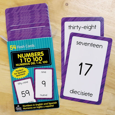 Numbers 1 to 100 Flash Cards - Educational Equipment Supplies