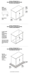 Nursery and Playschool Metal Storage Shed Pack 11 - Educational Equipment Supplies