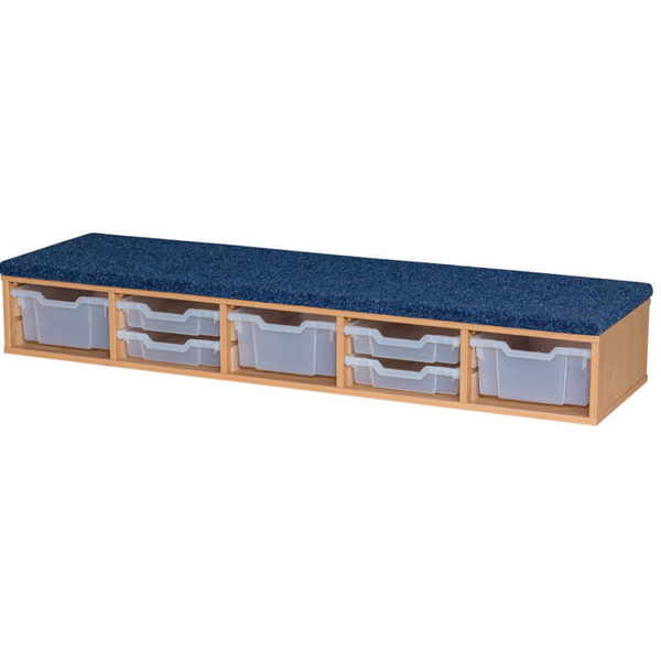 Premium Classroom Step - Whiteboard Step 1690mm Wide With 9 Trays