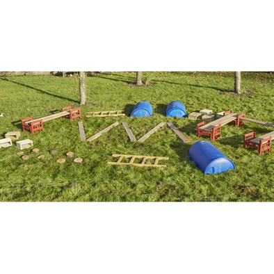 Loose Parts Obstacle Course Set Obstacle Course Starter Pack (23pk) | Outdoors | www.ee-supplies.co.uk