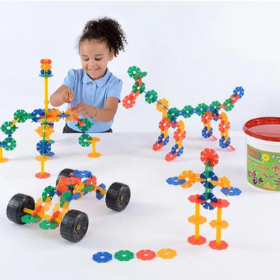 Octoplay Fun Construction Set - 152 Pieces - Educational Equipment Supplies