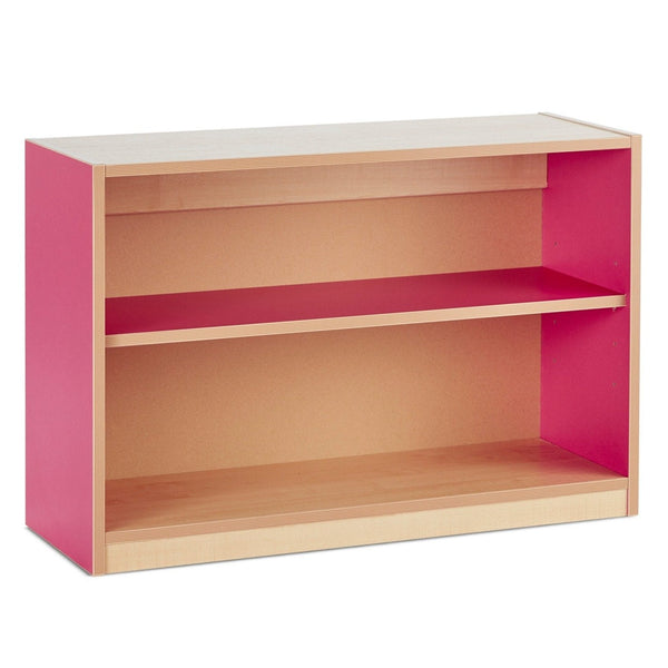 Bubblegum Open Bookcase With 1 Fixed Adjustable Shelf